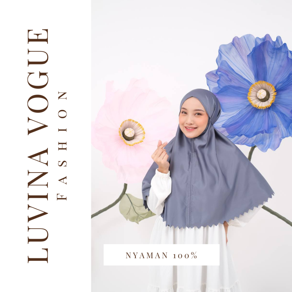 HIJAB WANITA MUSLIM MOTIF | JILBAB BERGO INSTAN SEGI EMPAT MUSLIMAH | JILBAB MOTIF PARIS PREMIUM SEG