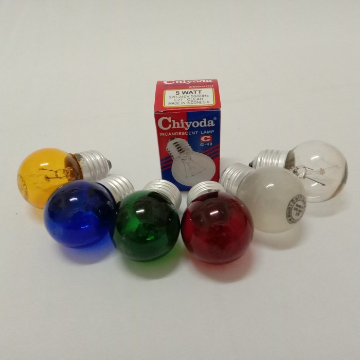 Lampu CHIYODA G-40 5w, hijau, biru, kuning