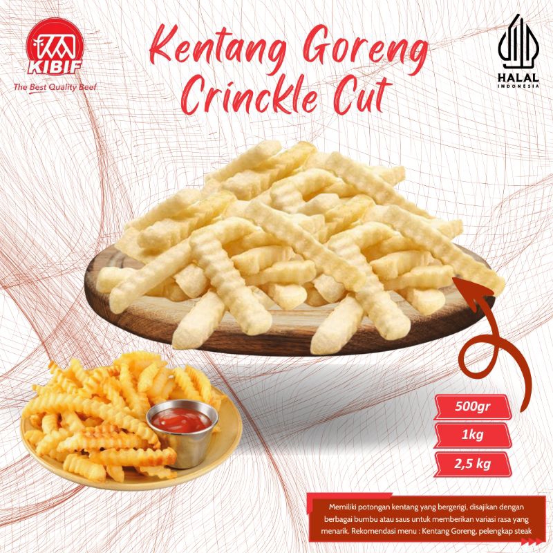 

Kentang Goreng Crinckle Cut 1kg