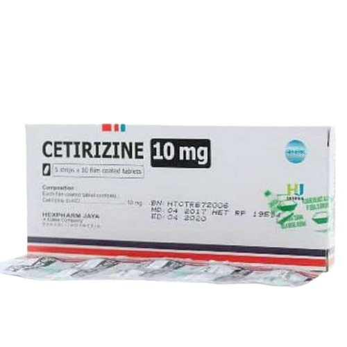 Cetirizine 10 mg 10 Tablet / Alergi