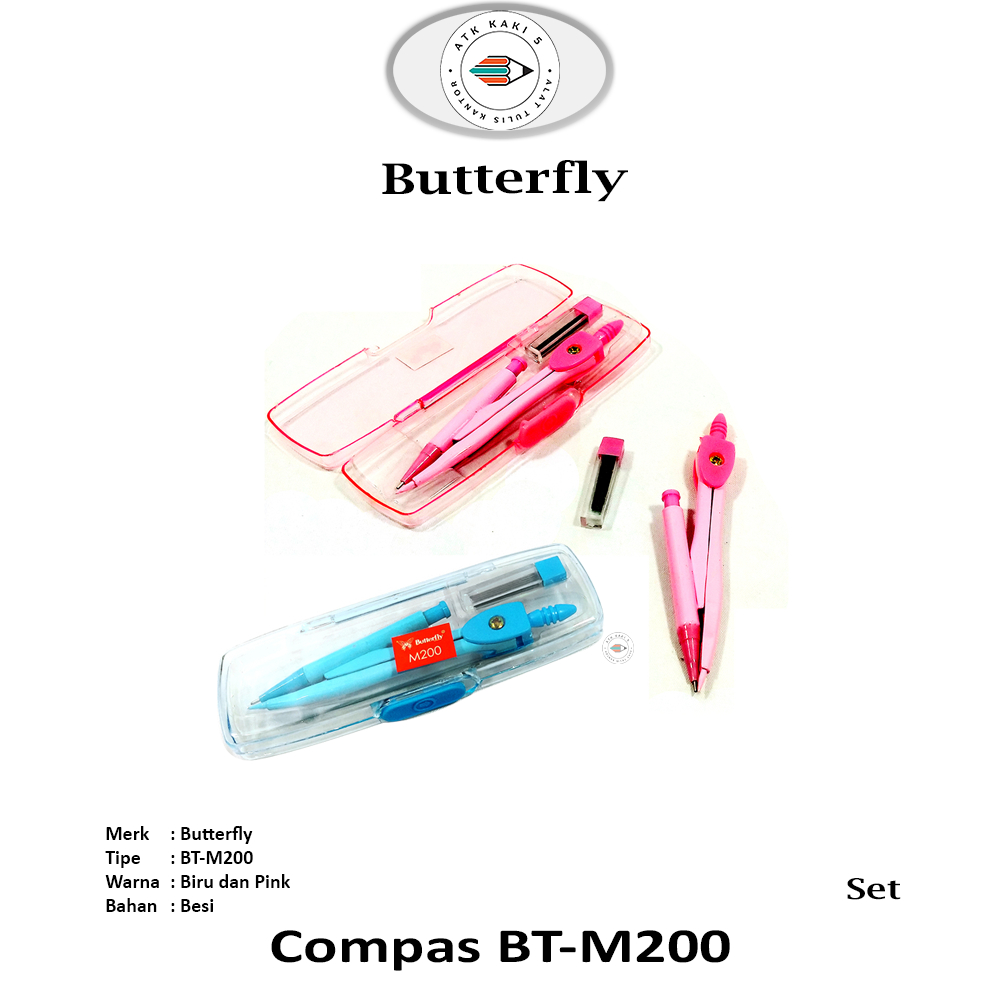 

Butterfly - Jangka Lingkaran Tipe BT-M200 - Set