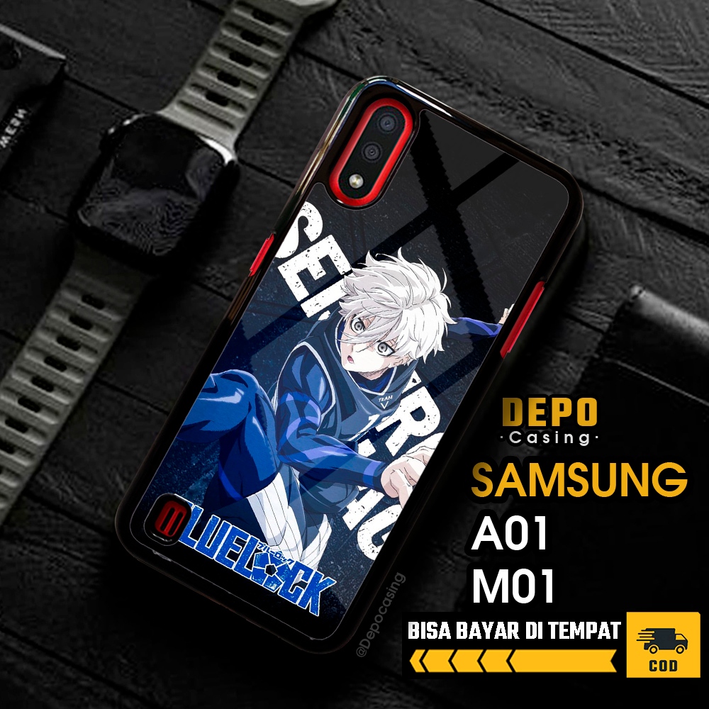 Case Samsung A01 M01 Samsung A01 M01 Casing Depo Casing [BLLK] Case Glossy Case Aesthetic Custom Cas