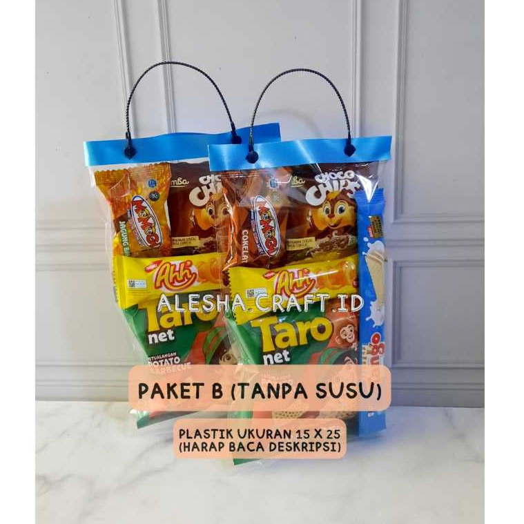 

SNACK ACARA/SNACK ULANG TAHUN/BINGKISAN ULANG TAHUN/GOODIE BAG MURAH HEMAT FREE KARTU