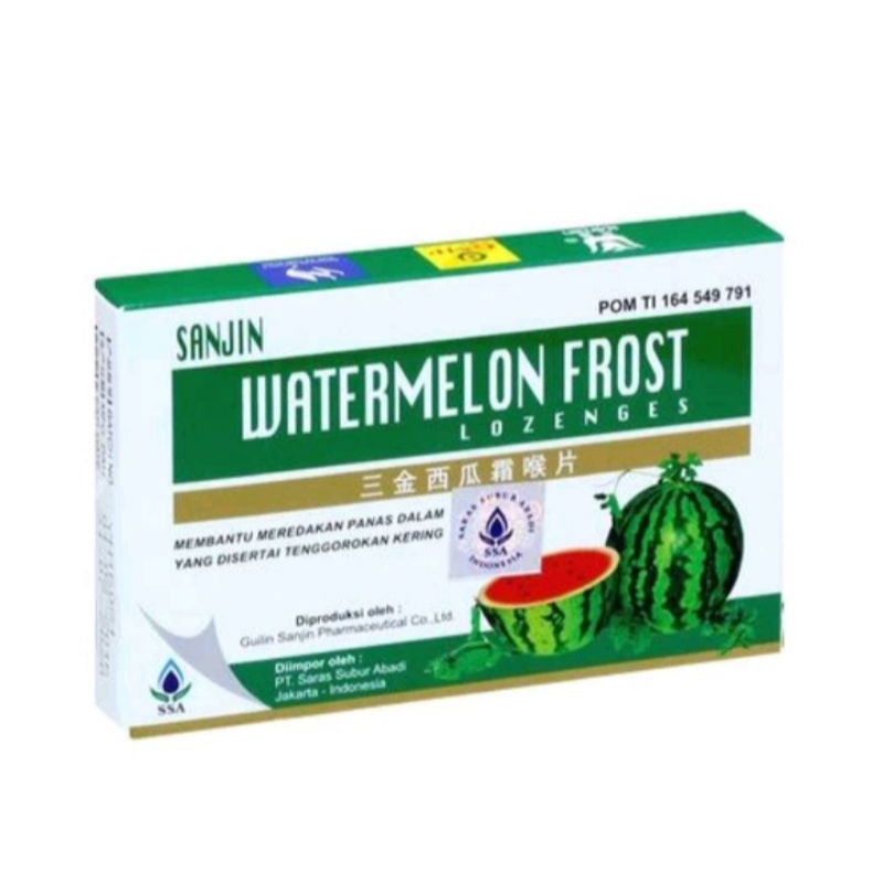 

Sanjin Watermelon Frost Lozenges (Hisap) untuk Sariawan & Sakit Tenggorokan