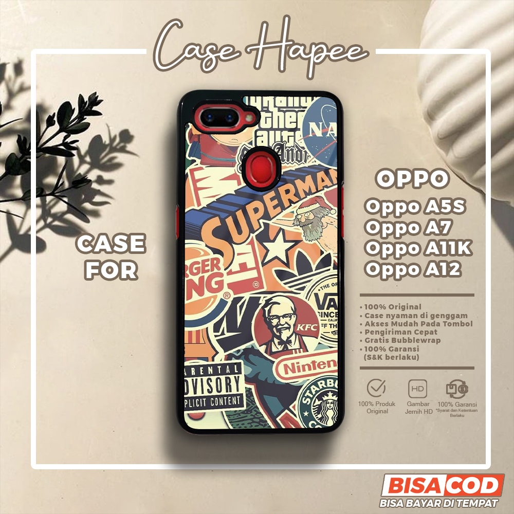 Case Oppo A5S A7 A11K A12 Casing Oppo A5S A7 A11K A12 [GRFY] Casehapee Case Glossy Case Aesthetic Cu