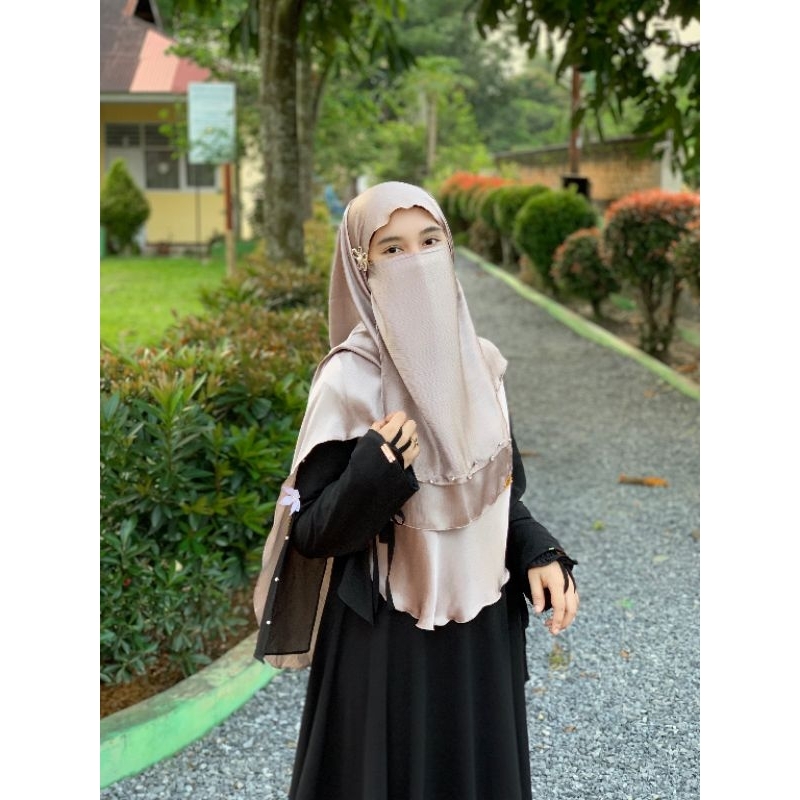 Pashmina Oval Silk+Cadar Permata