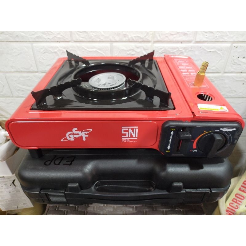 Kompor Gas Potable GSF 2 Fungsi / Kompor Gas BBQ / Kompor Gas 1 Tungku / Kompor Gas Kaleng / Kompor 