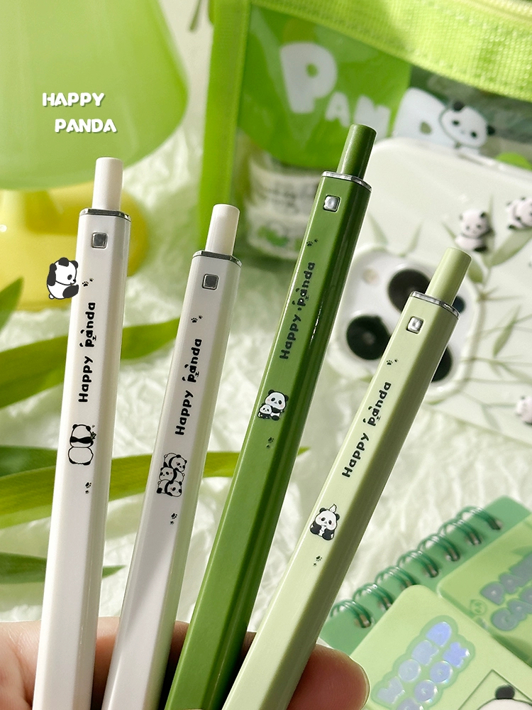 

Panda Design Gel Pen Pulpen Pena 0.5MM Hitam New Design -Miss Art