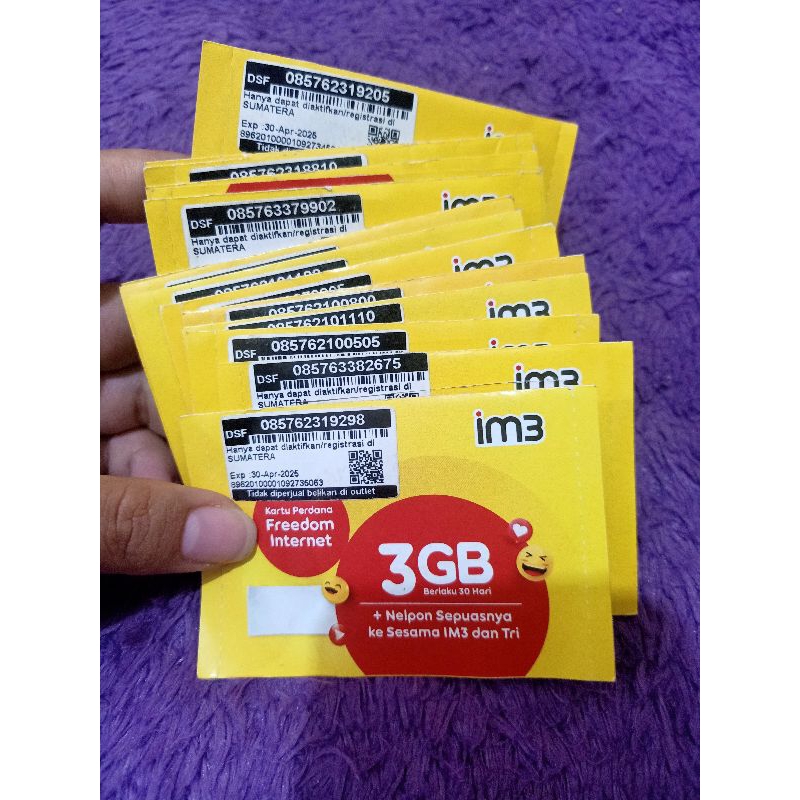 Kartu Paket Internet Indosat Kuota 3GB im3