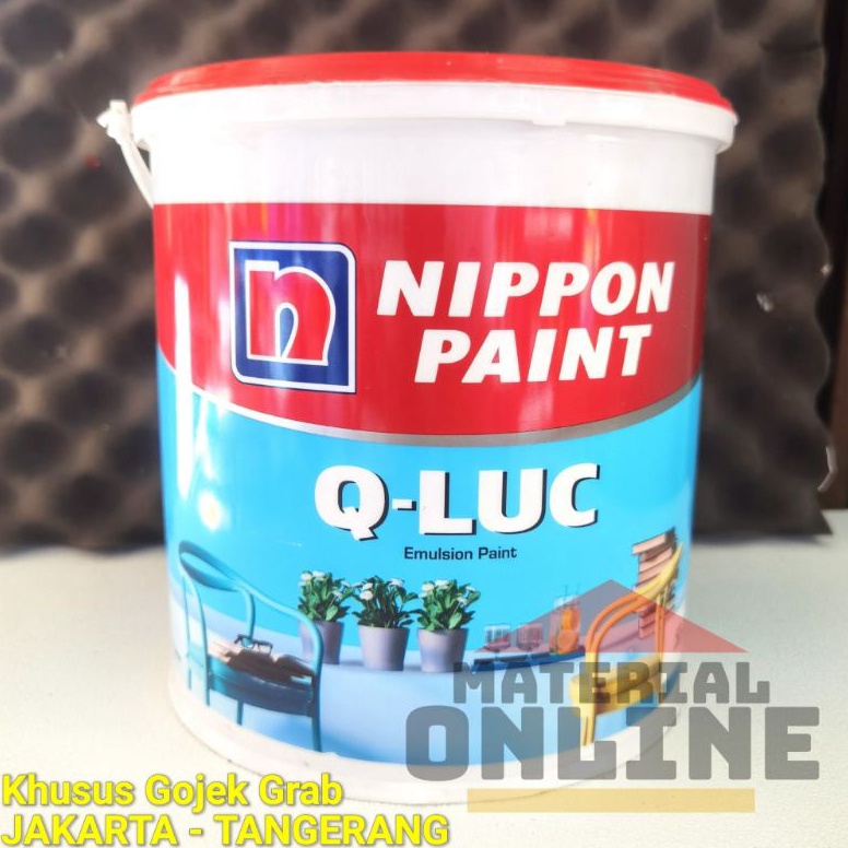 Koleksi Terbaru QLUC Q Luc Qiluc Cat Tembok Warna Putih Hitam Cream Hijau Biru Abu Nippon Paint Galon 5Kg 5 Kg Murah