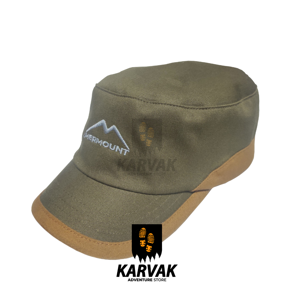 Mermount Adventure Topi Comando Army Brown Kombinasi dan Hitam Topi Pria Original