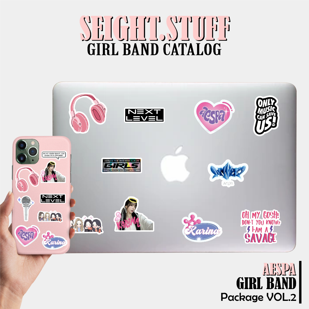 STICKER HANDPHONE DAN LAPTOP AESPA || AESPA VOL.2