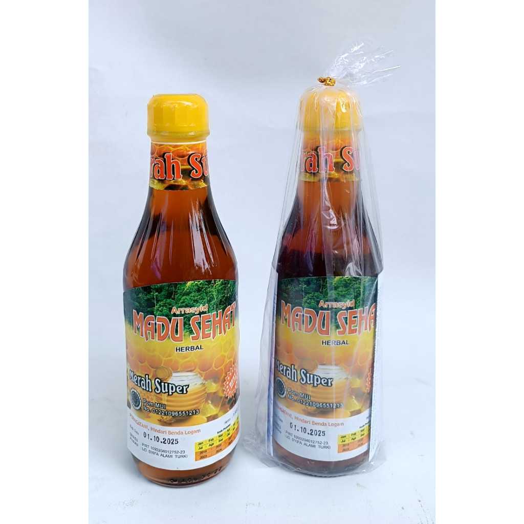 

Arrasyid Madu Sehat MERAH SUPER KEMASAN BOTOL Madu Ar Rasyid 500 gram Madu Diet Alami Mengobati Berbagai Alergi Mengobati Darah Tinggi dan Rendah