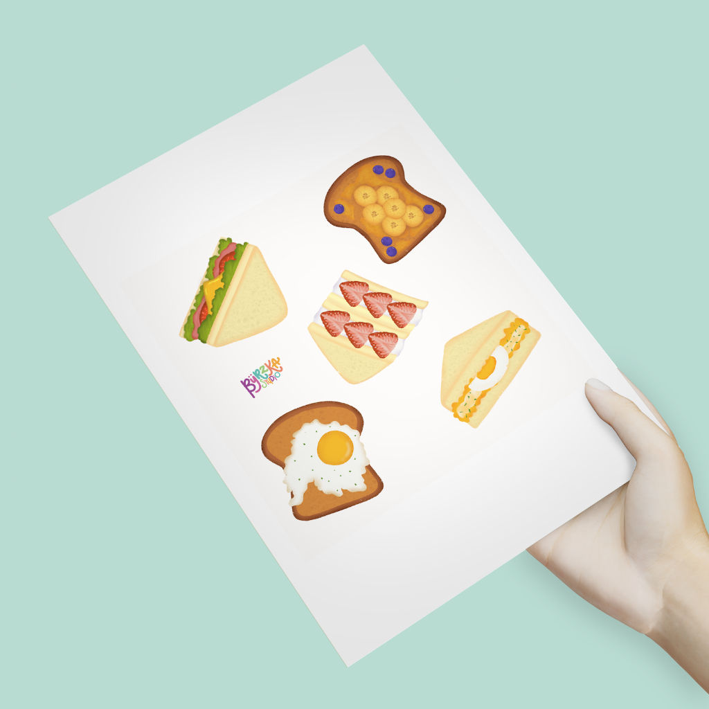 

Sticker Breadfast | byrzka.studio