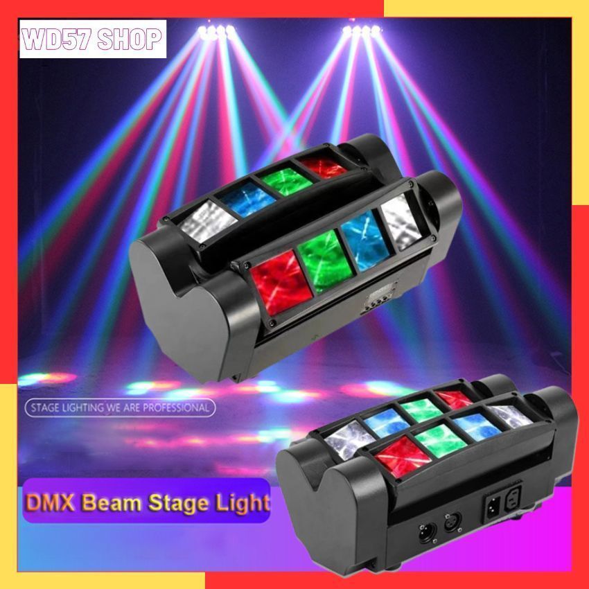 Lampu Sorot Disco Gantung Tembak LED Stage Strobo RGB DMX512 Lighting Panggung DJ Party Disko