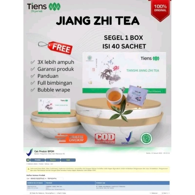 

JIANG ZHI TEA PELANGSING HERBAL