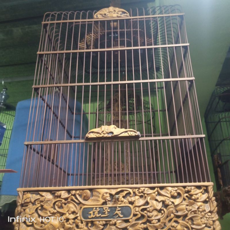 sangkar lomba anis merah kotak ukir