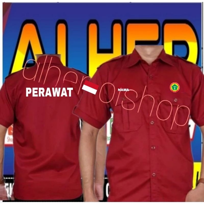 pendek Kemeja ppni kemeja baju PPNI seragam PPNI Pdh PPNI kemeja kerja PPNI baju kerja PPNI seragam 