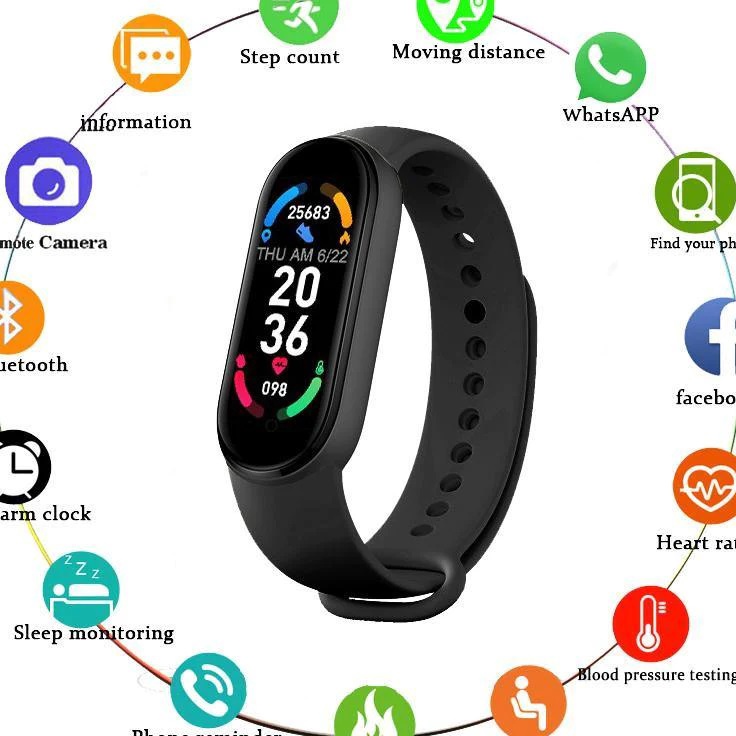 Smartband M5 M6 M7 Jam Tangan Smartwatch Bluetooth Smartband Waterproof Smart Watch Smartband Bracel