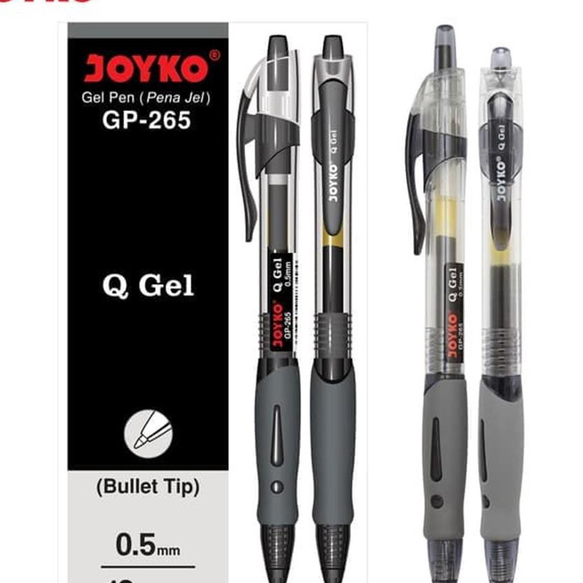 

KP8 Pulpen Joyko Gel Cetek Q Gel GP265 1pak 12pcs