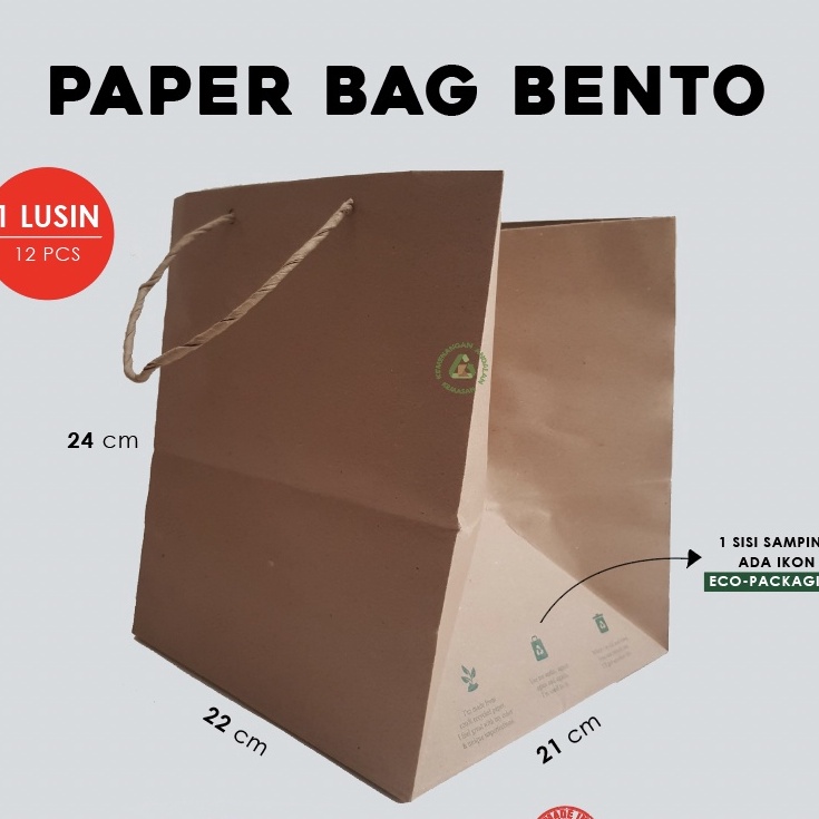 

Diskon Paper Bag Kotak Nasi WAJIB MEMBELI EXTRA PACKING Paperbag Nasi Box Kantong Kertas Dus Nasi 1 LUSIN