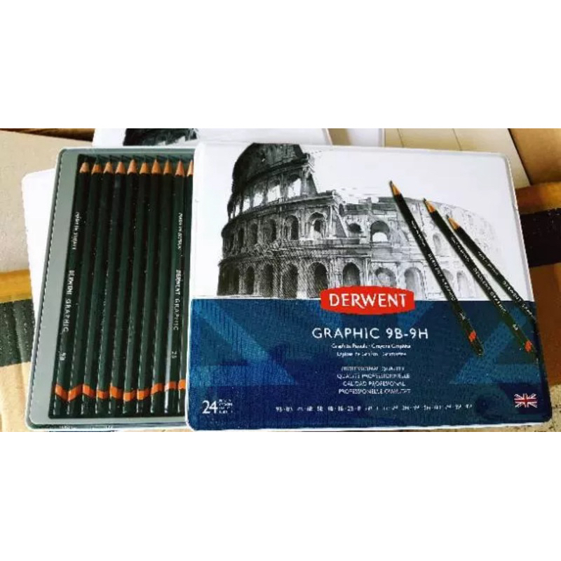 

Derwent Graphic Pencils tin 24 (9B-9H)