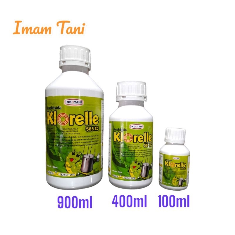 Klorelle 585EC 900ml - Insektisida - Bahan Aktif klorpirifos 530 g/l + sipermetrin 55 g/l - Indotani