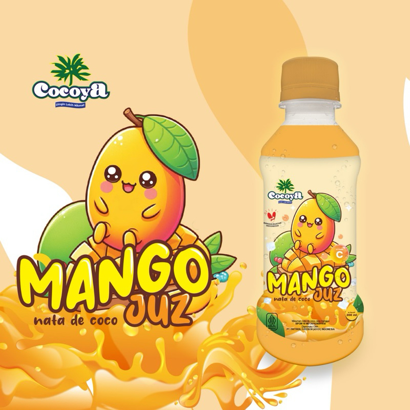 

Cocoya Mango Juz - Minuman Nata de coco rasa buah