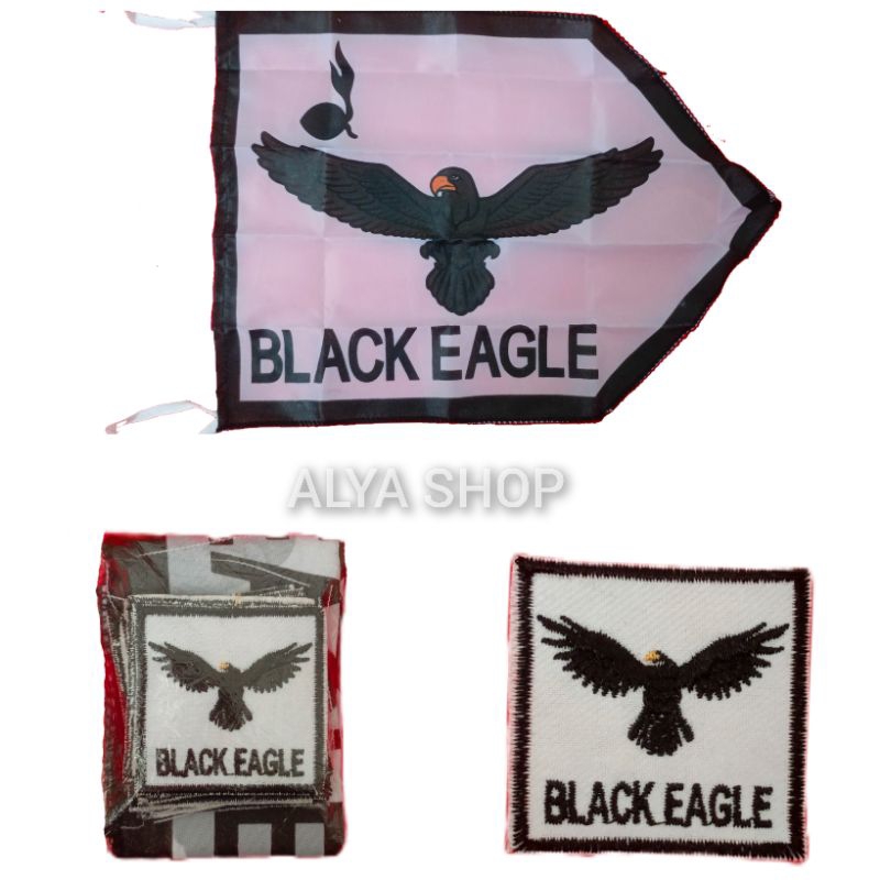 BET REGU BLACK EAGLE | Bet Tanda Regu Hewan | Tanda Regu Bordir Gambar Hewan | Badge Pramuka