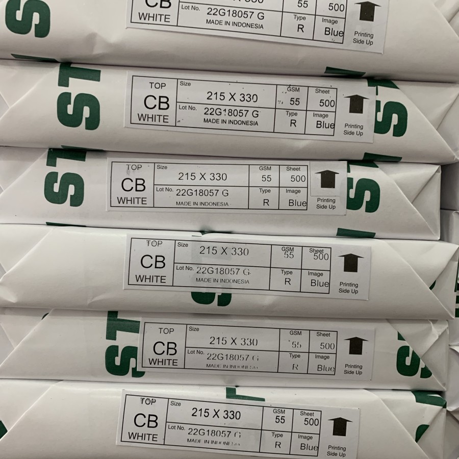NCR Top putih green star ukuran folio | Kertas NCR F4 Folio Carbonless Paper