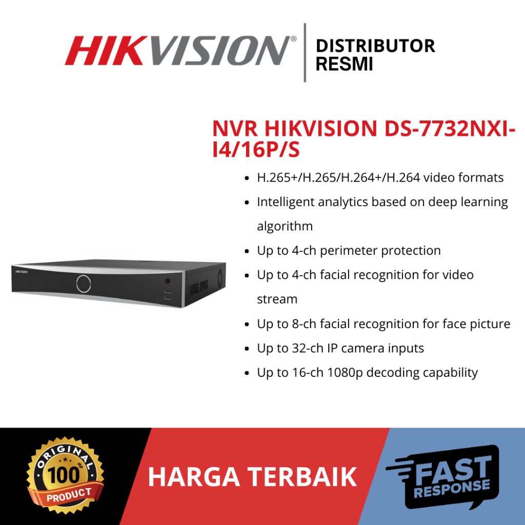 NVR HIKVISION DS-7732NXI-I4/16P/S