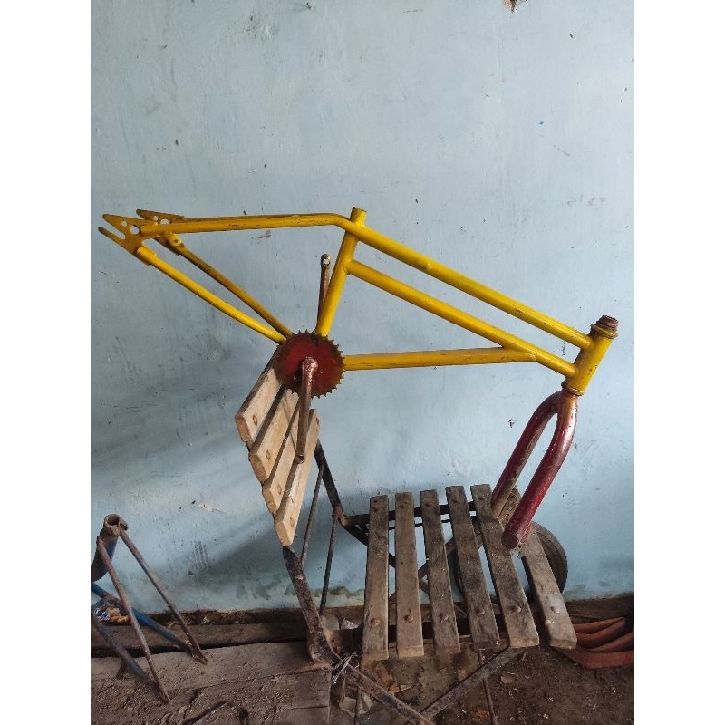 sepeda frame fork bmx lawas oldschool roda 26 bekas