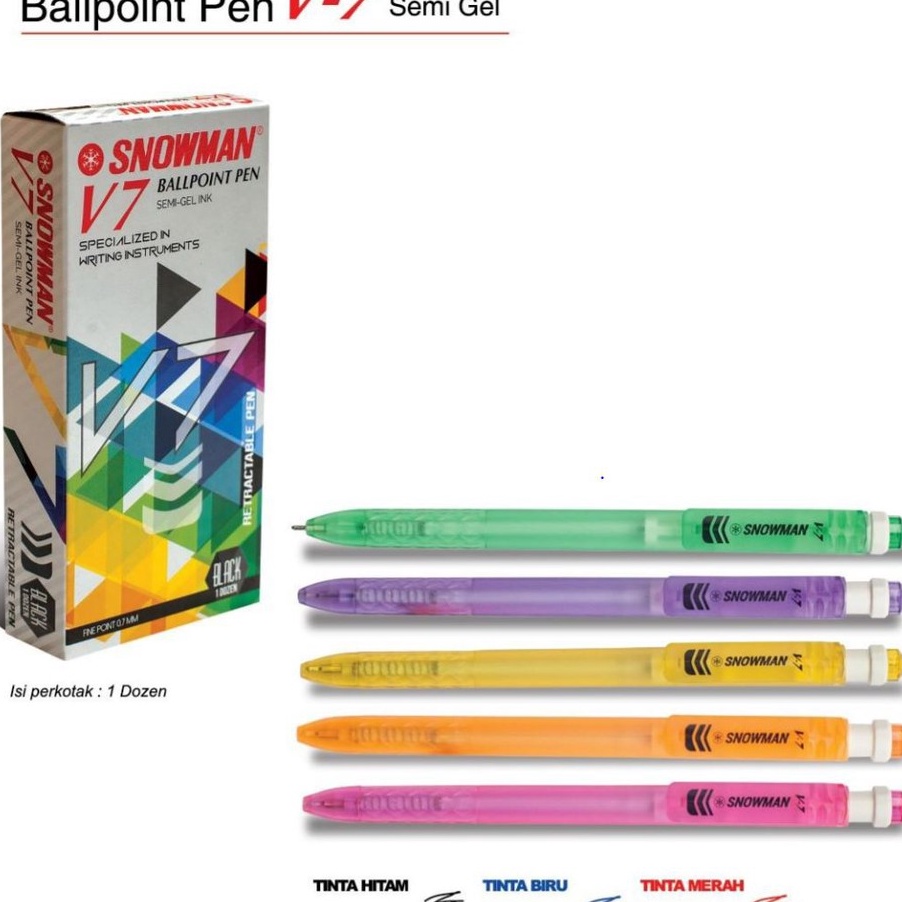 

Flash Sale Ballpoint Pen V7 Snowman Per 12 Pcs1 Lusin