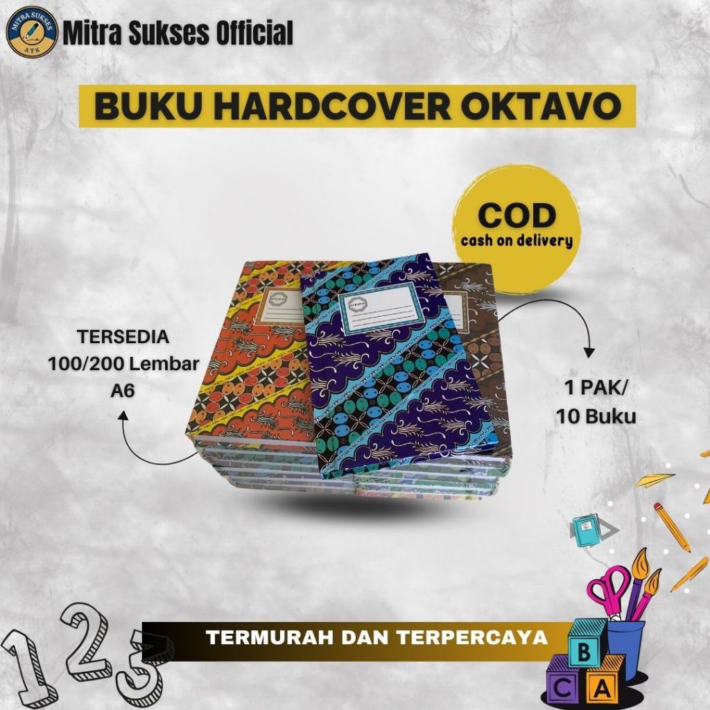 

Hardcover Oktavo KURAMAS 100 lembar