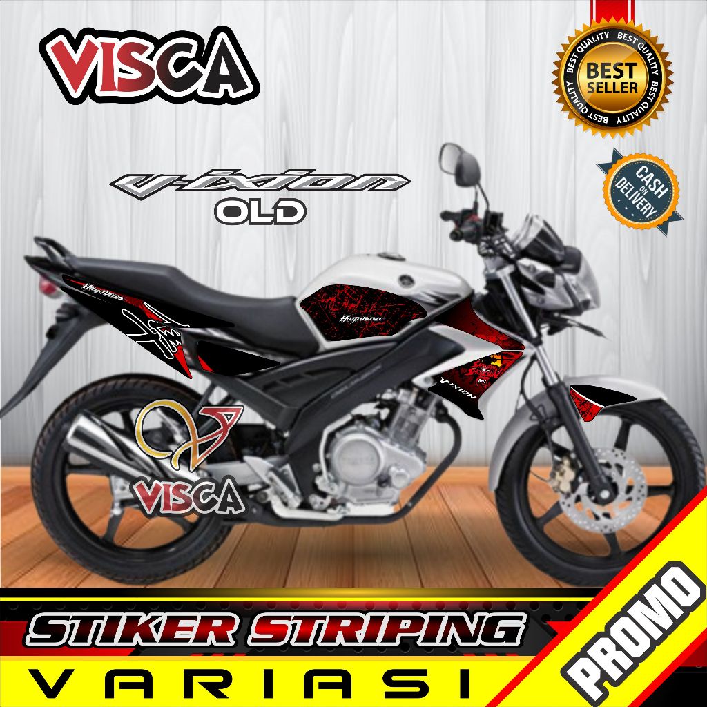 Stiker Striping Vixion Old 2009 - 2012 Variasi HAYABUSA