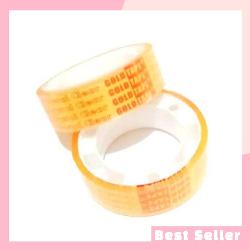 

Goldtape Isolasi Lakban Selotip Bening Kecil 1 Slop 12 Pcs