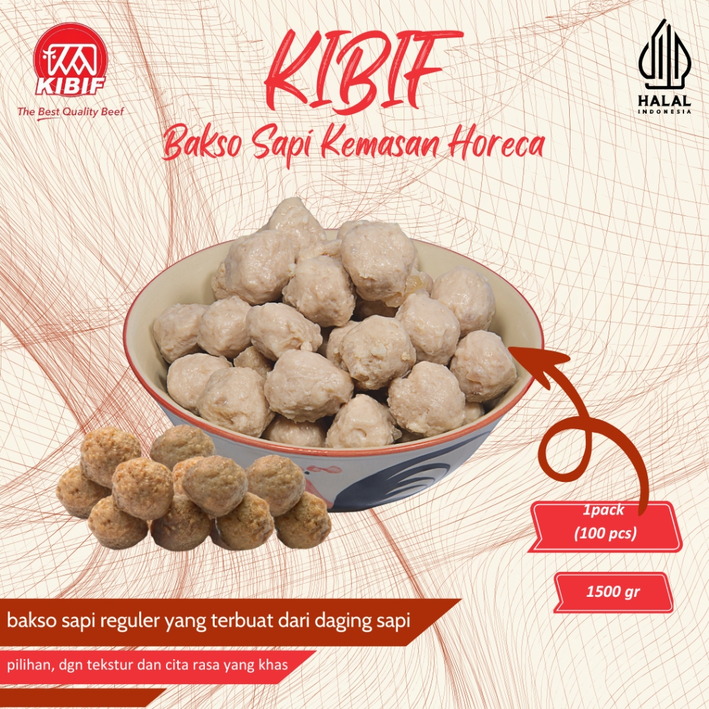 

Bakso Sapi Kemasan Horeca 1500 gr (1,5 kg)