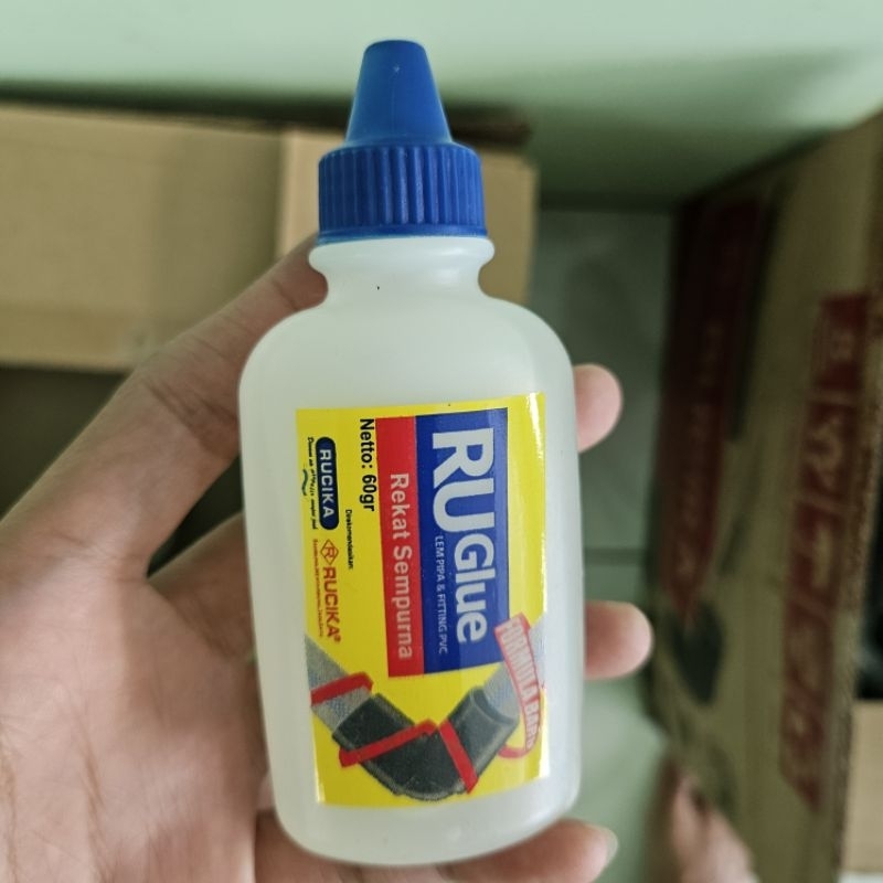 Lem pipa 60gram RUGLUE/ Lem PVC/ RUGLUE RUCIKA