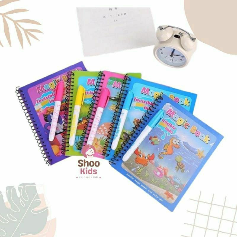 SHOOKIDS - Magic Water Book / Buku Gambar Ajaib / Buku Merwarnai Ajaib