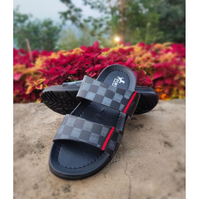 Sendal Selop Pria Murah Flat Sendal Kekinian Soll Tebal Dan lentur