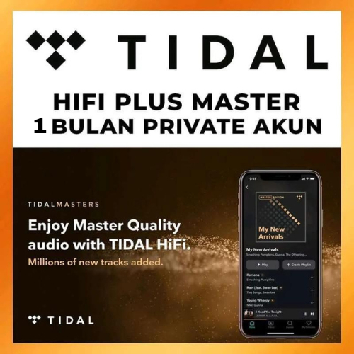 TIDAL HIFI PLUS MASTER PREMIUM 1 BULAN