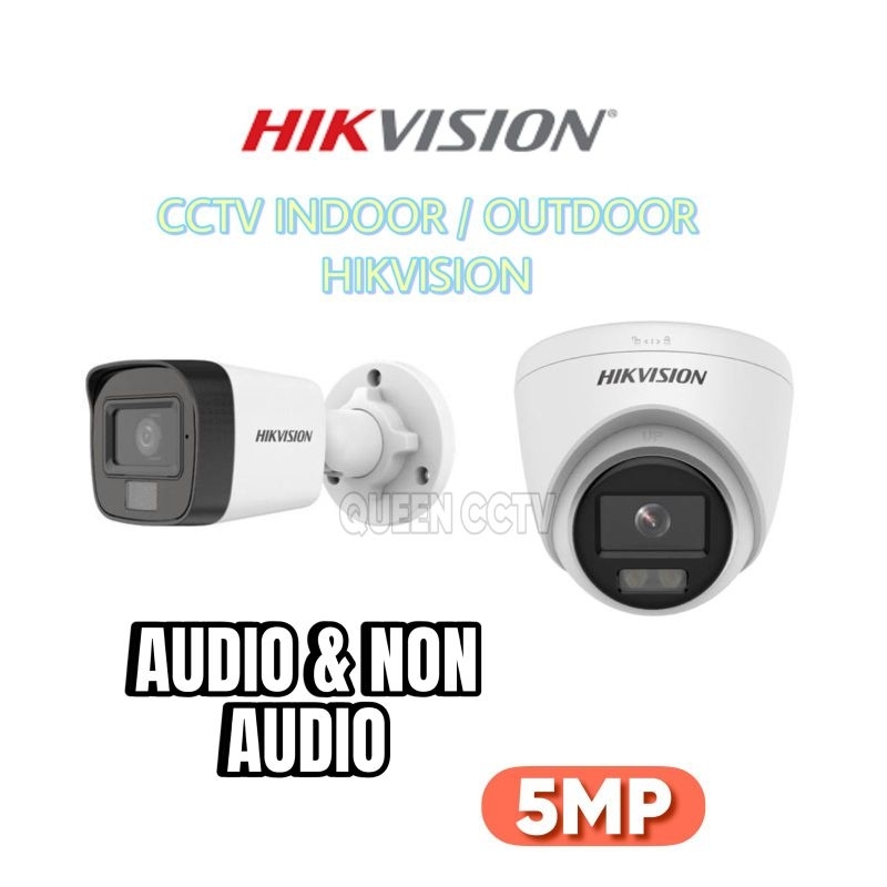 ￼HIKVISION DS-2CE76K0T-EXLPF / DS 2CE16K0T EXLPF / LPFS AUDIO 5MP Dual Light Indoor Fixed Turret Cam