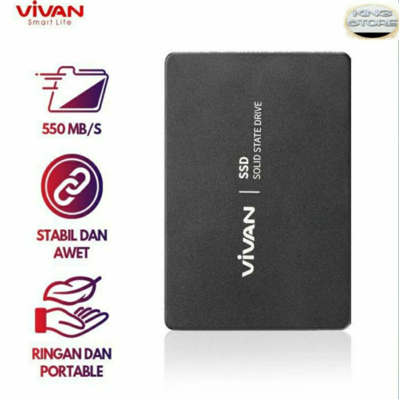 VIVAN SSD HARDDISK EKSTERNAL 120GB PORTABLE 550MB/S 2.5"
