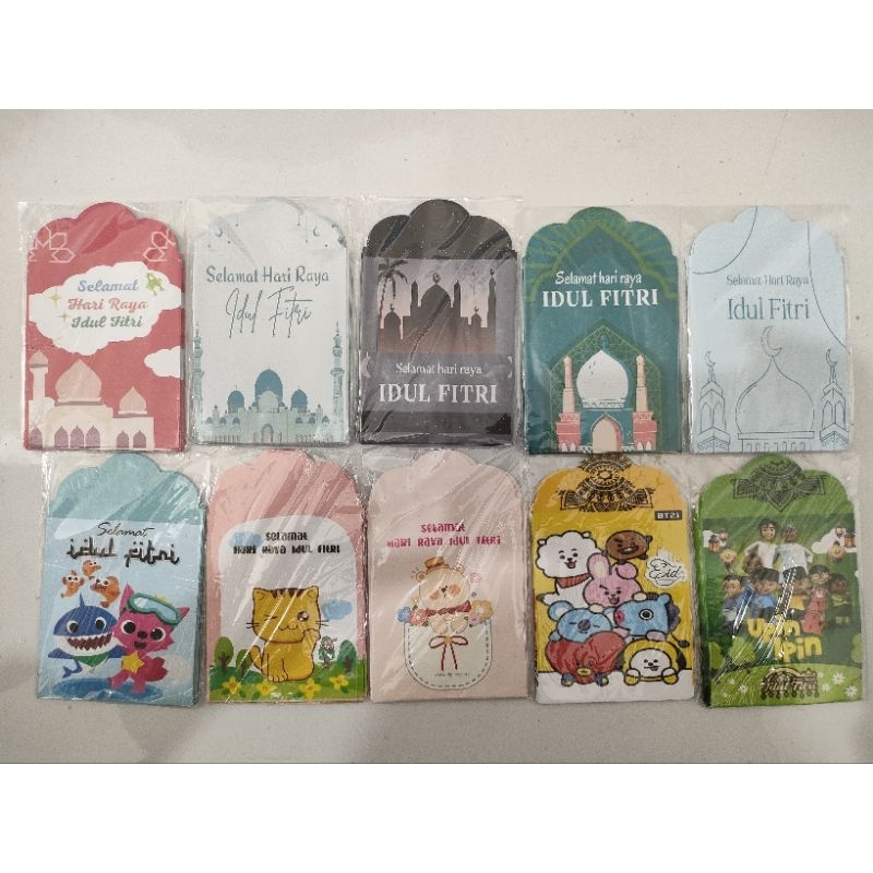 

10 amplop lebaran glossy medium