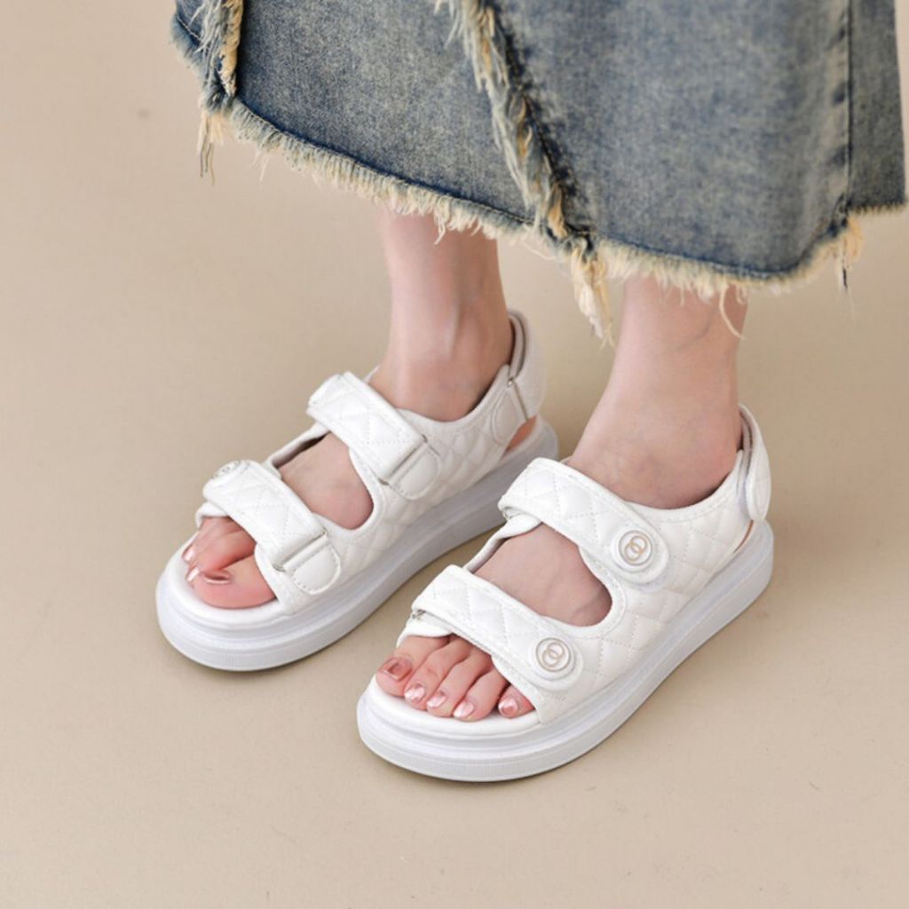 Sandal Gunung Wanita Wedges Double Strap Korean Style Import 5116