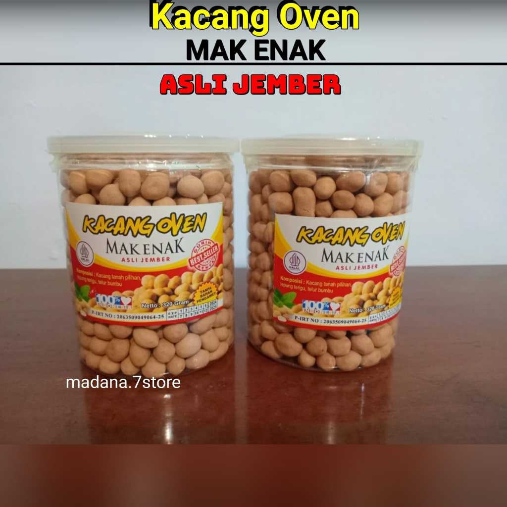 

Kacang Oven MAK ENAK Asli Jember Tanpa Bahan Pengawet - Kacang Telur Kacang Renyah Kacang Enak Kacang Gurih Kacang Renyah Best Seller