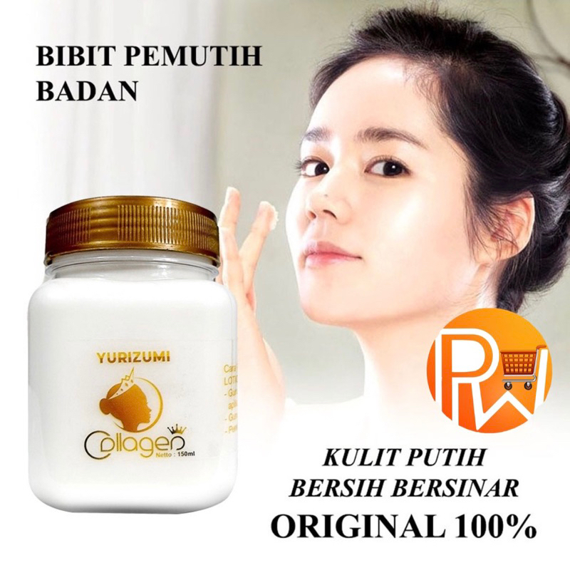 Bibit Collagen Yurizumi Hand Body Lotion Pemutih Kulit Badan Wajah Lembut dan Wangi