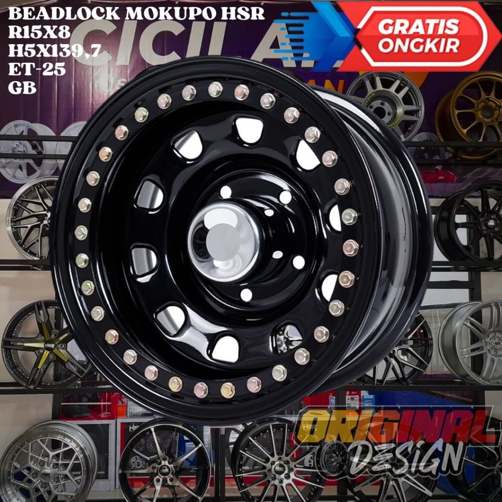 Velg Daytona Steel Ring 15 R15 Lebar 8 Inch Untuk Mobil Taft Jimny Escudo