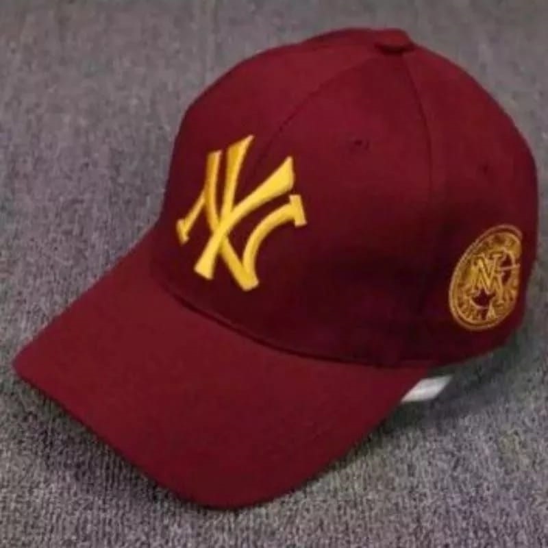 Cod Topi Baseball Dewasa Pria Wanita Bordir NY Bulat Terbaru