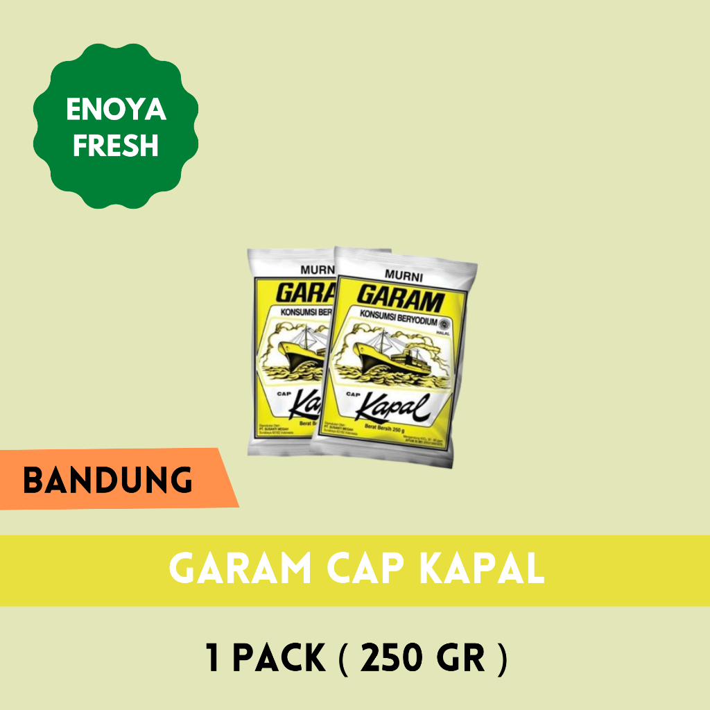 

Garam Cap Kapal 250 gr Bandung